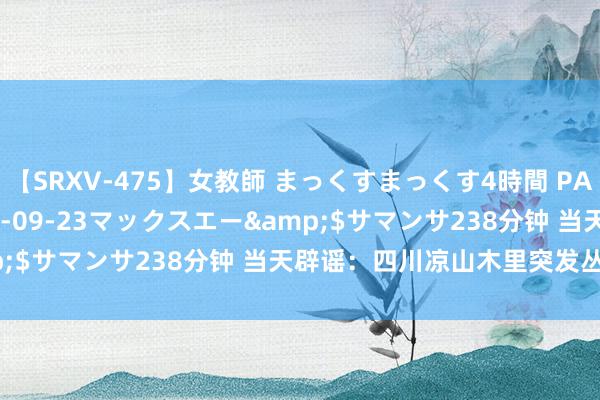【SRXV-475】女教師 まっくすまっくす4時間 PART2</a>2007-09-23マックスエー&$サマンサ238分钟 当天辟谣:四川凉山木里突发丛林大火?