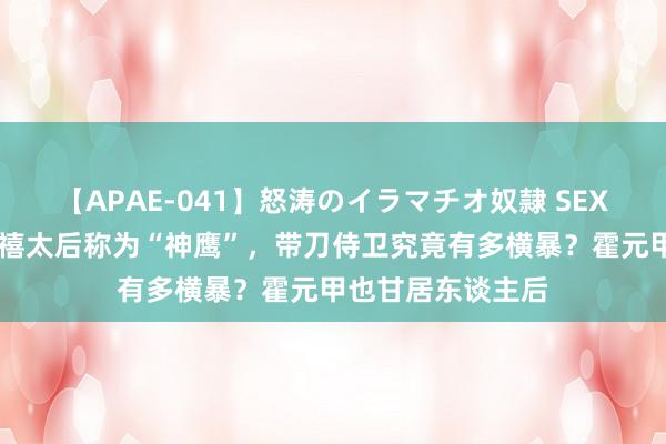 【APAE-041】怒涛のイラマチオ奴隷 SEXコレクション 慈禧太后称为“神鹰”,带刀侍卫究竟有多横暴?霍元甲也甘居东谈主后